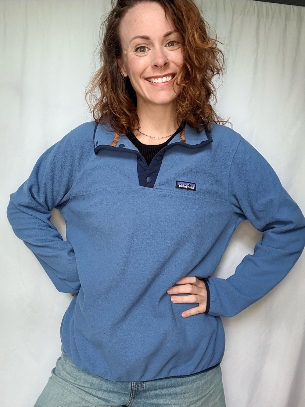 Patagonia Dusty Blue Snap-T Fleece Pullover